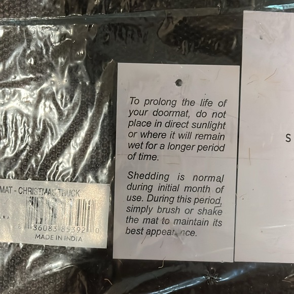 New Coir Doormat - Christmas Truck/NWT - Picture 5 of 7